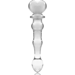 NEBULA SERIES BY IBIZA - MODELL 21 DILDO BOROSILIKATGLAS KLAR 20.5 CM -O- 3.5 CM