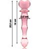 NEBULA SERIES BY IBIZA - MODELL 21 DILDO BOROSILIKATGLAS ROSA 20.5 CM -O- 3.5 CM