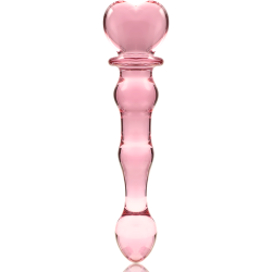 NEBULA SERIES BY IBIZA - MODELL 21 DILDO BOROSILIKATGLAS ROSA 20.5 CM -O- 3.5 CM