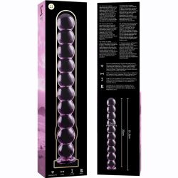 NEBULA SERIES BY IBIZA - MODELL 22 DILDO BOROSILIKATGLAS ROSA 21.5 CM -O- 2.5 CM