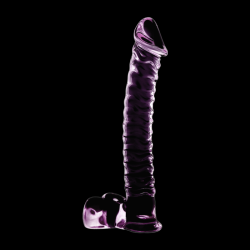 NEBULA SERIES BY IBIZA - MODELL 23 DILDO BOROSILIKATGLAS ROSA 21.5 CM -O- 4 CM