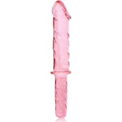 NEBULA SERIES BY IBIZA - MODELL 24 DILDO BOROSILIKATGLAS ROSA 28.5 CM -O- 5 CM