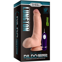 SHEQU - LUNGTON VIBRATORDILDO MIT FERNBEDIENUNG 22,5 CM