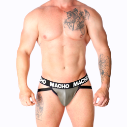 MACHO - MX27GR JOCK LEDER GRAU BEIGE L