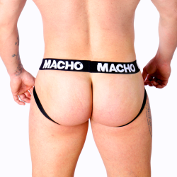 MACHO - MX27GR JOCK LEDER GRAU BEIGE L