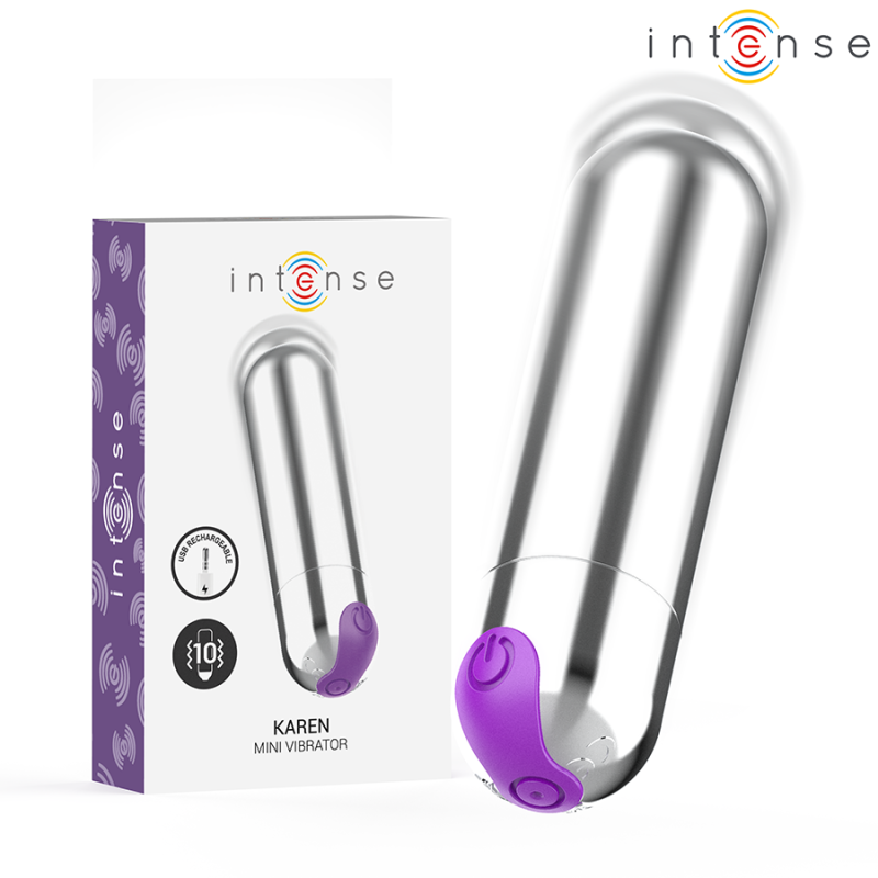 INTENSE - KAREN MINI WIEDERAUFLADBARER VIBRATIONSKUGEL SILBER