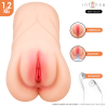 INTENSE DEEP TOUCH - KRISTA VAGINALMASTURBATOR MIT SAUG-, VIBRATIONS- UND STIMMEFFEKT 1,2 KG
