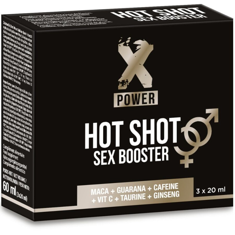X POWER - HOT SHOT SEX BOOSTER STEIGERT DIE LIBIDO 3 X 20 ML