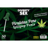 DIABLO GOLOSO - 50 PENIS-LOLLIPOPS MIT CANNABIS-AROMA