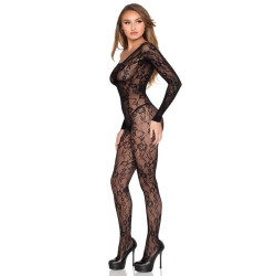 LEG AVENUE - 89366 SPITZEN-DESSOUS-BODYSTOCKING, SCHWARZ - EINHEITSGRÖSSE