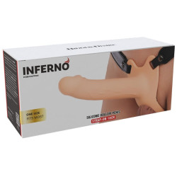 HIDDEN DESIRE - INFERNO PENIS-SLEEVE-STRAP-ON-SILIKON 18 CM