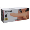 HIDDEN DESIRE - INFERNO VIBRIERENDER PENIS-SLEEVE ZUM AUFSCHNALLEN 18 CM