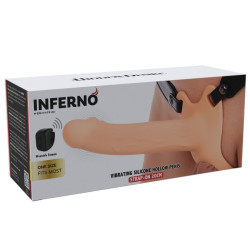 HIDDEN DESIRE - INFERNO VIBRIERENDER PENIS-SLEEVE ZUM AUFSCHNALLEN 20 CM