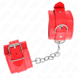 KINK - EINFACHE HANDGELENKSFESSELN ROT VERSTELLBAR 20-23 CM X 5,5 CM