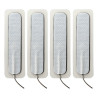 ELECTRASTIM - 4 X LANGE SELBSTKLEBENDE PADS 1.5 CM X 7.5 CM