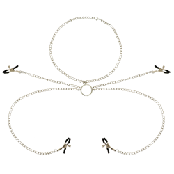 OHMAMA FETISCH 4 NIPPELKLEMMEN MIT KETTE