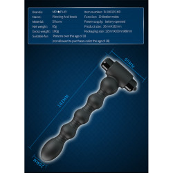 MR PLAY - VIBRIERENDER ANALPLUG-MASSAGER