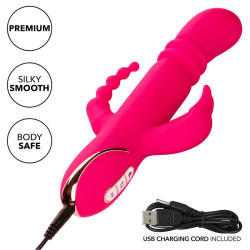 CALEXOTICS - JACK FANTASY DREIFACH BEHEIZTER VIBRATOR RABBIT ROSA