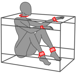 SECRET DOME - KINK CLUB LA NICHE CABIN SCHWARZ & ROT