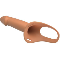 PRETTY LOVE - LANDON HARNESS BRIEFS UNIVERSAL STRAP-ON HARNESS MIT HOHEM SILIKONDILDO 16,8 CM FLEISCH
