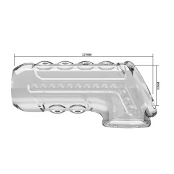 PRETTY LOVE - TRANSPARENTE, STRUKTURIERTE PENISHÜLLE