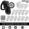 ADDICTED TOYS LOCKED - MINDNIGHT CELL PENISKÄFIG GRÖSSE L