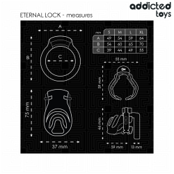 ADDICTED TOYS LOCKED - ETERNAL LOCK PENISKÄFIG 9 CM