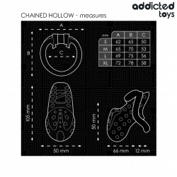 ADDICTED TOYS LOCKED - ANGEKETTETER HOHLPENISKÄFIG 10,5 CM