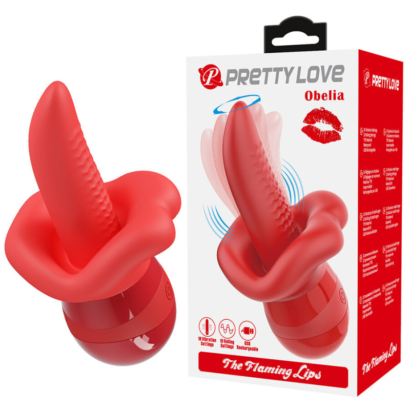 PRETTY LOVE - OBELIA MASTURBATOR ZUNGENVIBRATOR MIT ORBITALBEWEGUNG