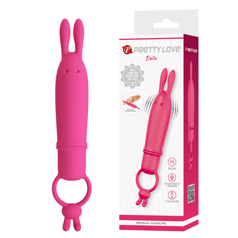 PRETTY LOVE - DELIA RABBIT VIBRATOR MIT WIDERSTANDSRING