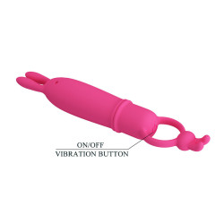 PRETTY LOVE - DELIA RABBIT VIBRATOR MIT WIDERSTANDSRING