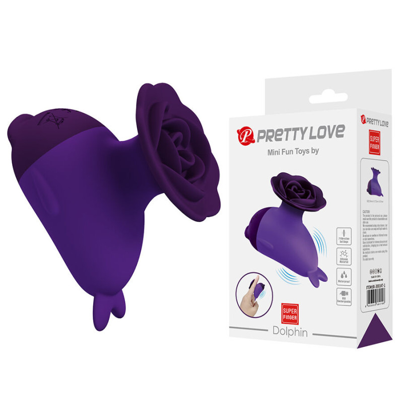 PRETTY LOVE - DOLPHIN MINI VIBRATOR MIT CLIP