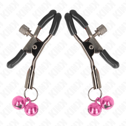 KINK - DOPPELGLÖCKCHEN-NIPPELKLAMMER ROSA 6 CM