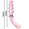 NEBULA SERIES BY IBIZA - MODELL 14 DILDO BOROSILIKATGLAS ROSA 18.5 CM -O- 3 CM