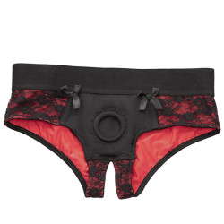CALEXOTICS - SCANDAL CROTCHLESS PANTIES SET MIT DILDO GRÖSSE S/M
