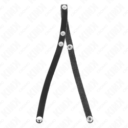 KINK - LEDER PENISRING MIT DRUCKVERSCHLUSS 39 X 1 CM