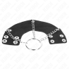 KINK - PENISRING 4 CM KETTE 7 CM METALL MIT LEDERGURTE