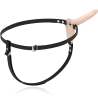 FETISH SUBMISSIVE HARNESS - HAUTFARBENES SILIKONVIBRATOR 15 CM