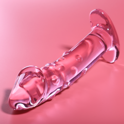 NEBULA SERIES BY IBIZA - MODELL 19 DILDO BOROSILIKATGLAS ROSA 18.5 CM -O- 4 CM