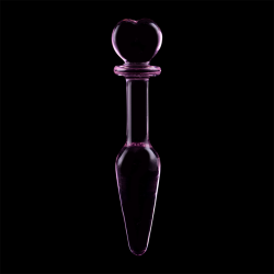 NEBULA SERIES BY IBIZA - MODELL 7 ANALPLUG BOROSILIKATGLAS ROSA 13.5 CM -O- 3 CM