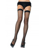 LEG AVENUE - SCHWARZE NYLON-NETZSTRÜMPFE
