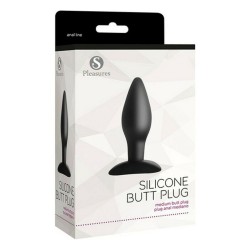 Plug Anal S Pleasures Silikon Schwarz (Ø 4 cm)