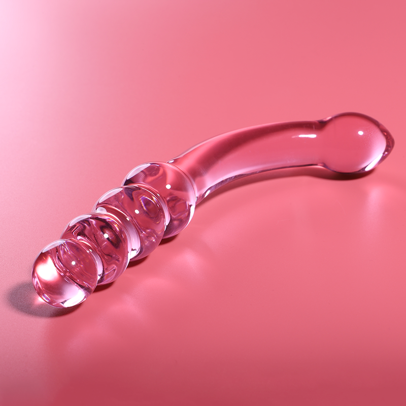 NEBULA SERIES BY IBIZA - MODELL 14 DILDO BOROSILIKATGLAS ROSA 18.5 CM -O- 3 CM