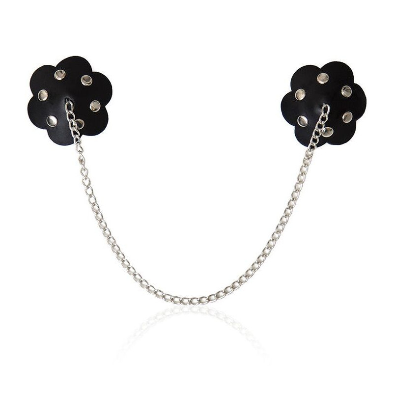 OHMAMA FETISH - BLÜTENBLATT-NIPPELSCHILD MIT KETTE