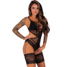 LIVCO CORSETTI FASHION - HAWAIN LC 90665 BODY SCHWARZ