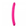 Double Penetration Stroker Masturbator mit doppelter Öffnung (Anus und Schamlippenform) Dorcel DOR105-PINK Magenta