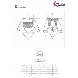LIVCO CORSETTI FASHION - DRIMINA LC90690 MARINEBLAUER BODY S/M