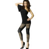 CHILIROSE - CR 3390 LEGGINS SCHWARZ & LEOPARD S/M