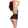 CHILIROSE - CR 4720 BABYDOLL & THONG SCHWARZ L