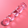 NEBULA SERIES BY IBIZA - MODELL 10 DILDO BOROSILIKATGLAS ROSA 16.5 CM -O- 3.5 CM